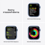 Apple Watch Series 7 GPS + Cellular 45mm Blue Aluminium Case with Abyss Blue Sport Band