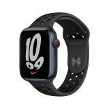 Apple Watch Nike Series 7 GPS + Cellular 45mm Midnight Aluminium Case with Anthracite/Black Nike Sport Band