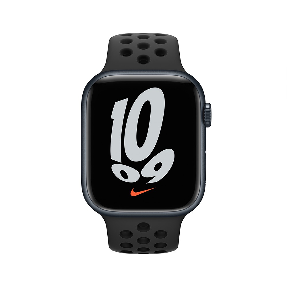Apple Watch Nike Series 7 GPS + Cellular 45mm Midnight Aluminium Case with Anthracite/Black Nike Sport Band