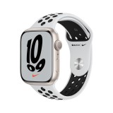 Apple Watch Nike Series 7 GPS 45mm Starlight Aluminium Case with Pure Platinum/Black Nike Sport Band