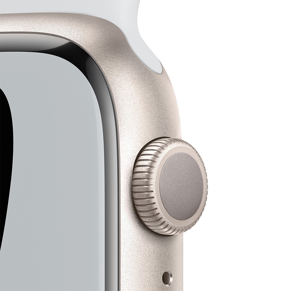 Apple Watch Nike Series 7 GPS 45mm Starlight Aluminium Case with Pure Platinum/Black Nike Sport Band