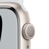Apple Watch Nike Series 7 GPS 45mm Starlight Aluminium Case with Pure Platinum/Black Nike Sport Band