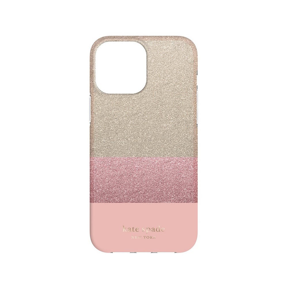 เคส Kate Spade New York iPhone 13 Pro Max Glitter Block Pink/Quartz