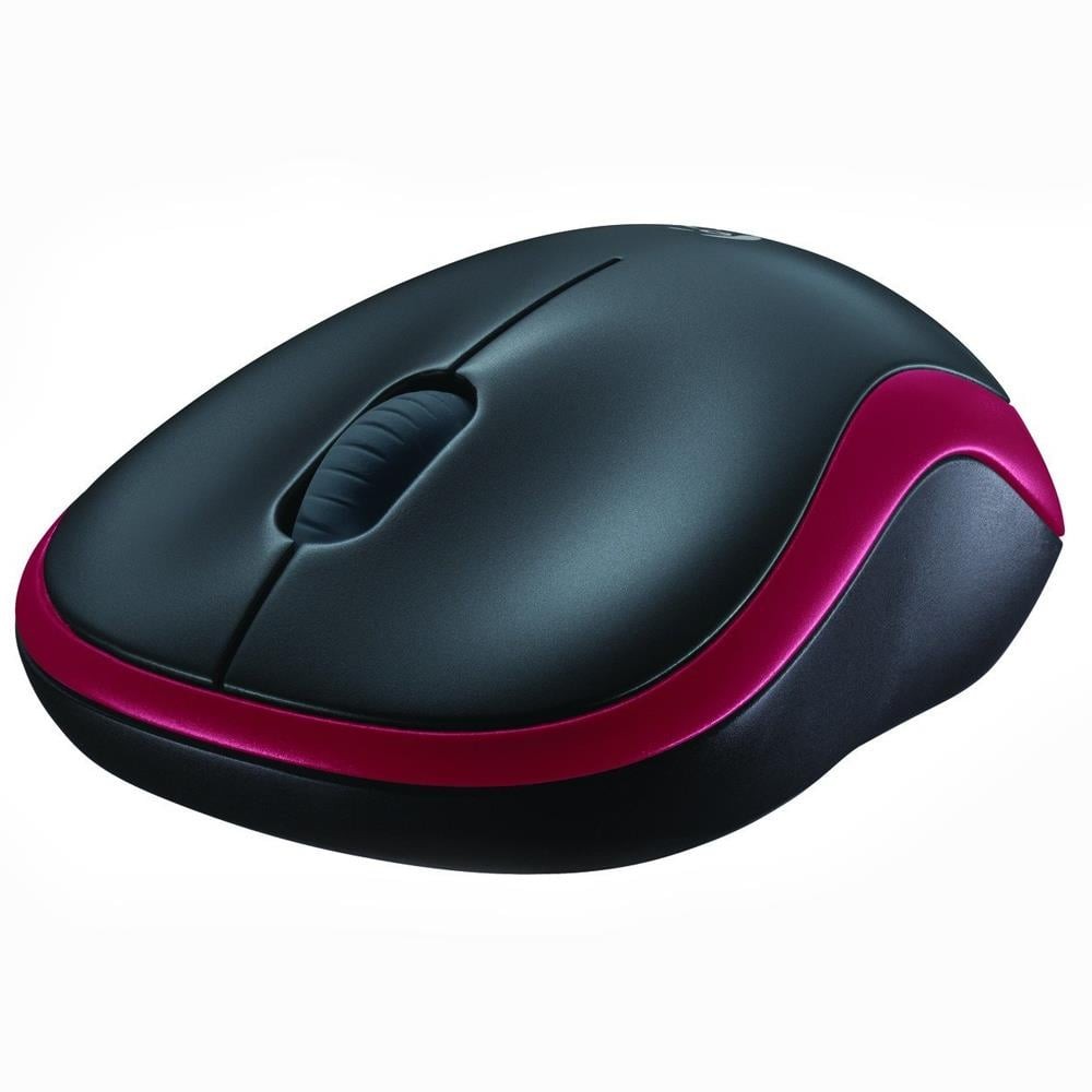 เมาส์ไร้สาย Logitech Wireless Mouse M185 Red