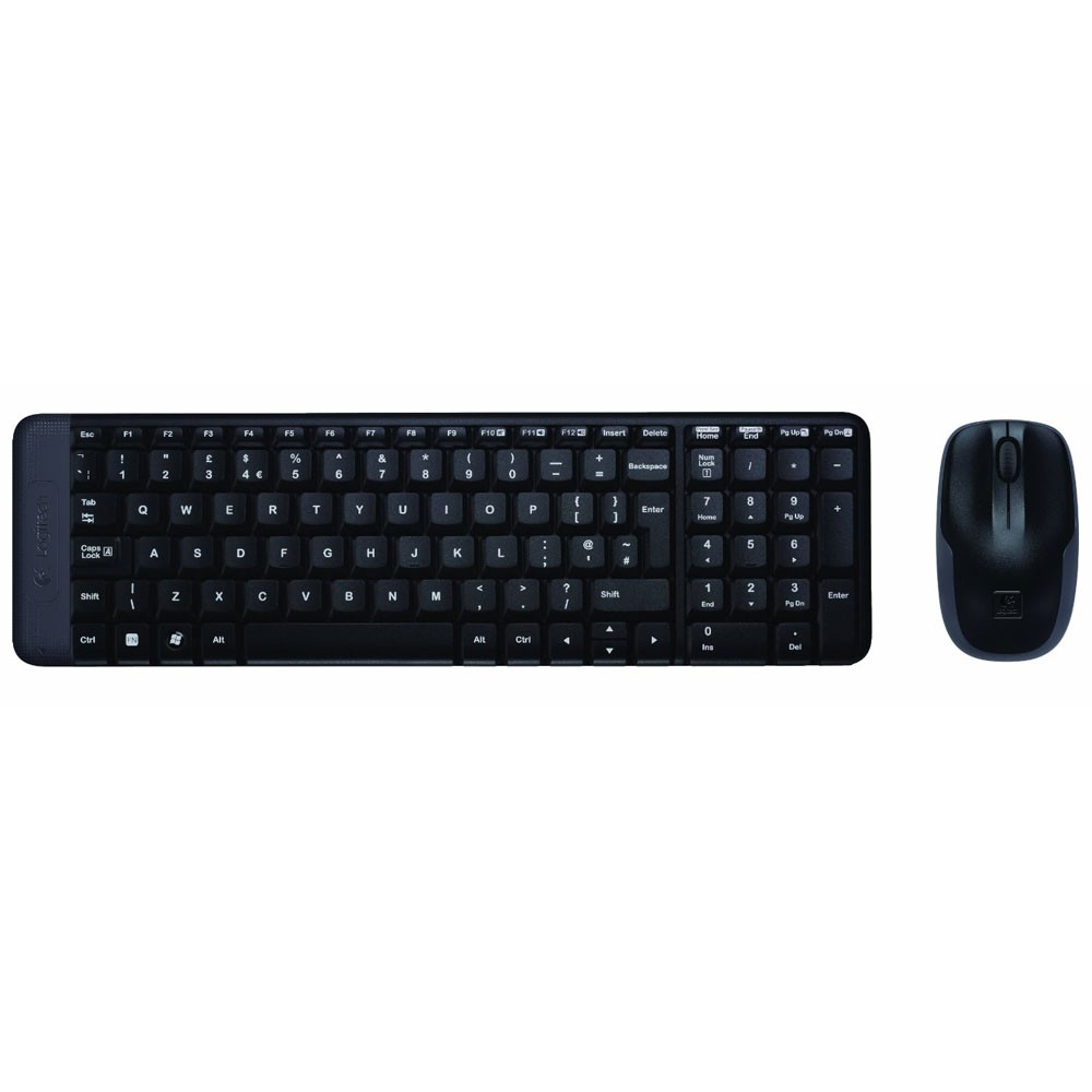 เมาส์และคีย์บอร์ด Logitech Wireless Mouse + Keyboard MK220 (TH/EN)