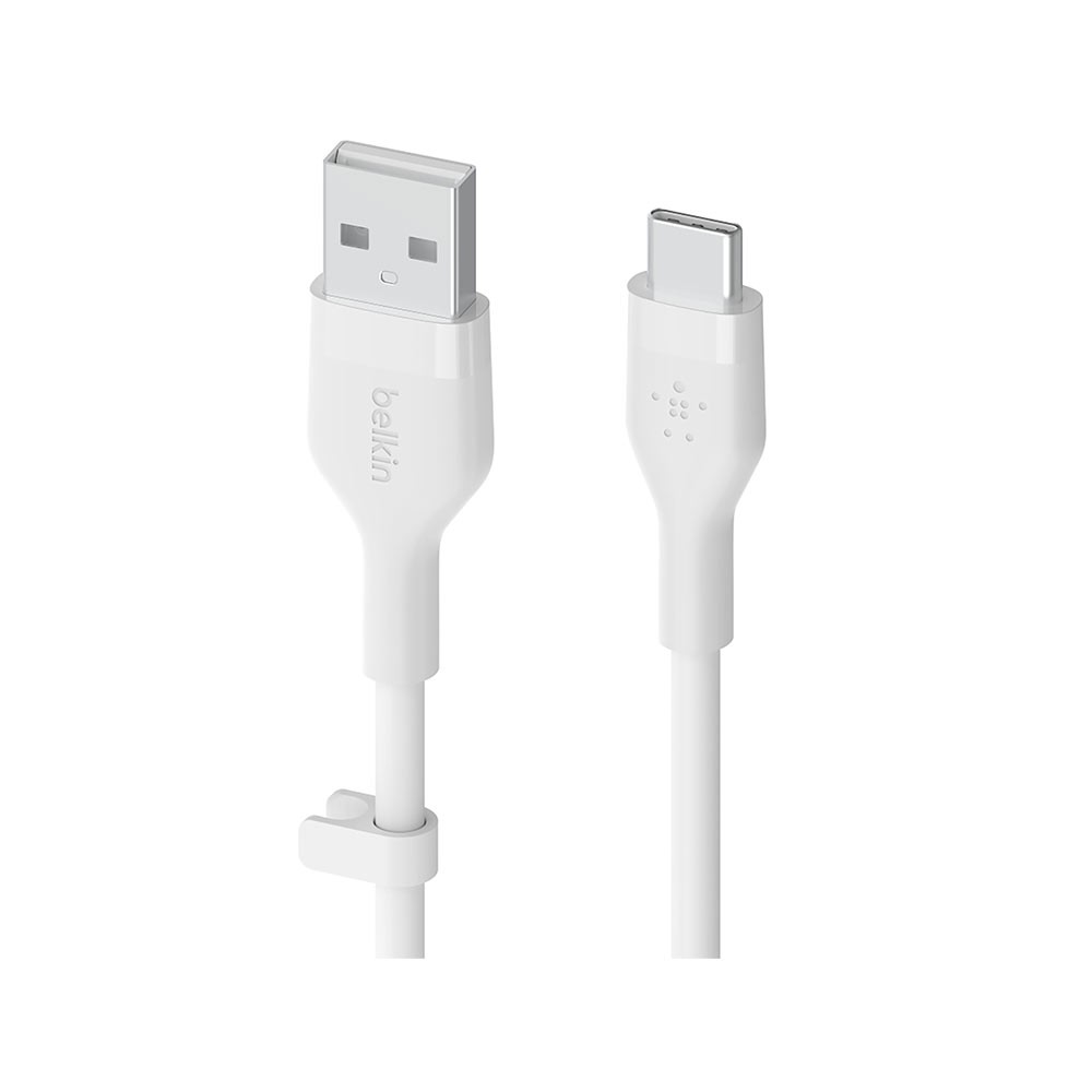 สายชาร์จ Belkin USB-A to USB-C Cable BOOST CHARGE Flex 1M. White (CAB008bt1MWH)