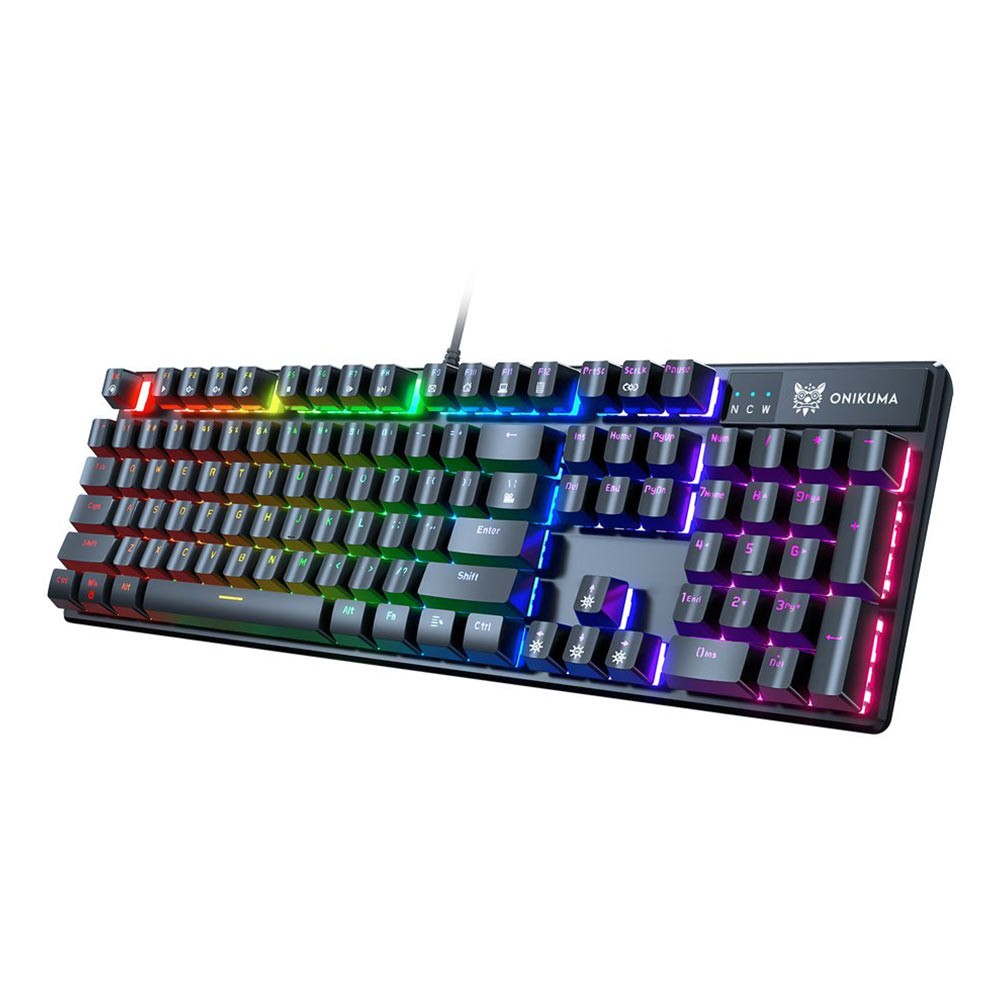 คีย์บอร์ดเกมมิ่ง Onikuma Gaming Keyboard Majin Mechanical Black