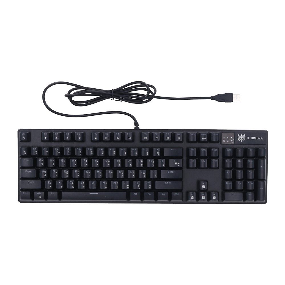 คีย์บอร์ดเกมมิ่ง Onikuma Gaming Keyboard Majin Mechanical Black