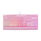 คีย์บอร์ดเกมมิ่ง Onikuma Gaming Keyboard Sakura Pink