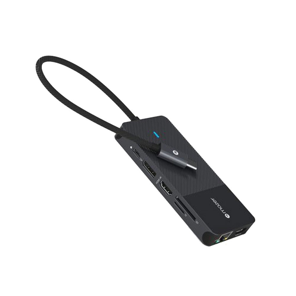 Mazer Port Hub 12-in-1 USB-C to 2xHDMI + DP + USB-C + 2xUSB3.0 + 2xUSB2.0 + Lan + Micro SD/SD (M-UC2MULTI7004-BK) Black