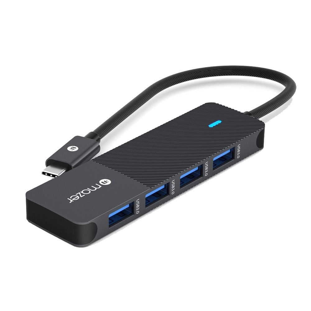 Mazer Port Hub 4-in-1 USB-C to USB3.0  (M-UC2MULTI7000-BK) Black
