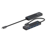 Mazer Port Hub 4-in-1 USB-C to USB3.0  (M-UC2MULTI7000-BK) Black