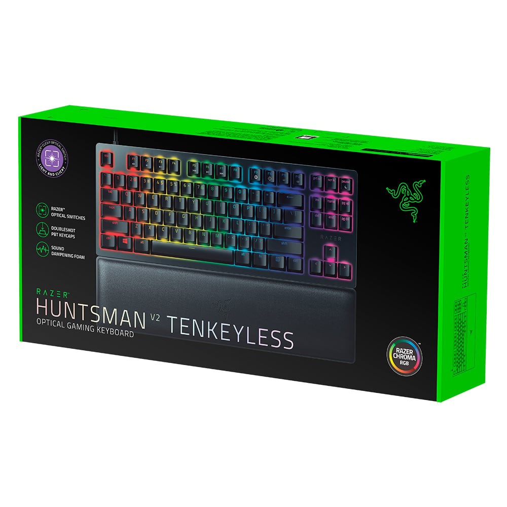 คีย์บอร์ดเกมมิ่ง Razer Gaming Keyboard Huntsman V2 TKL Clicky