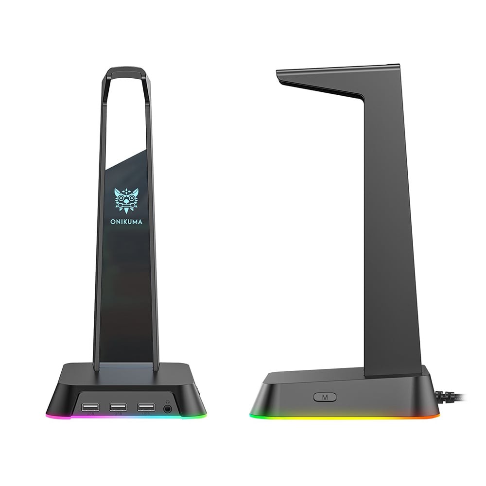 ที่วางหูฟัง Onikuma Headphone Stand Yama with RGB Black