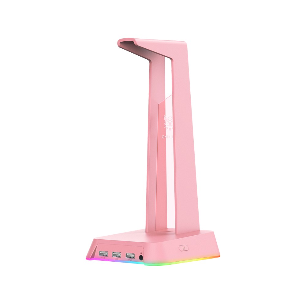 ที่วางหูฟัง Onikuma Headphone Stand Yama with RGB Pink
