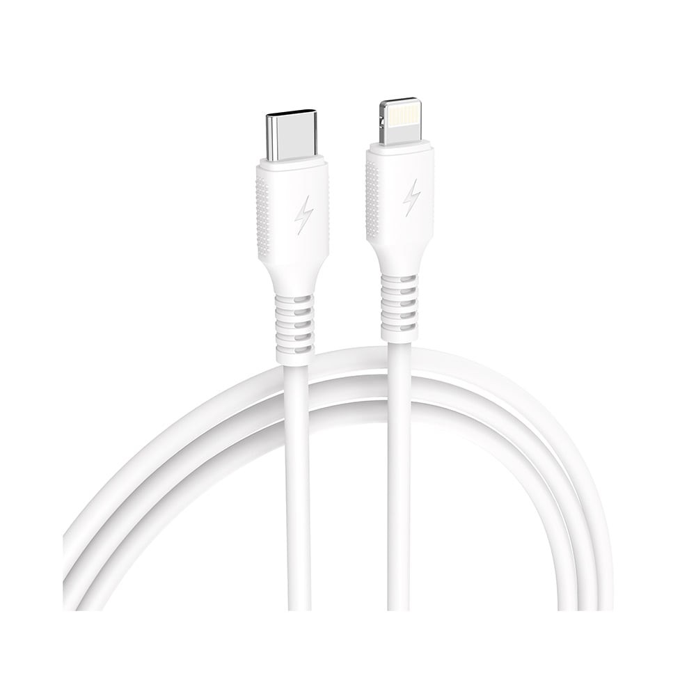 สายชาร์จ VEGER USB-C to Lightning DATA 1 เมตร White