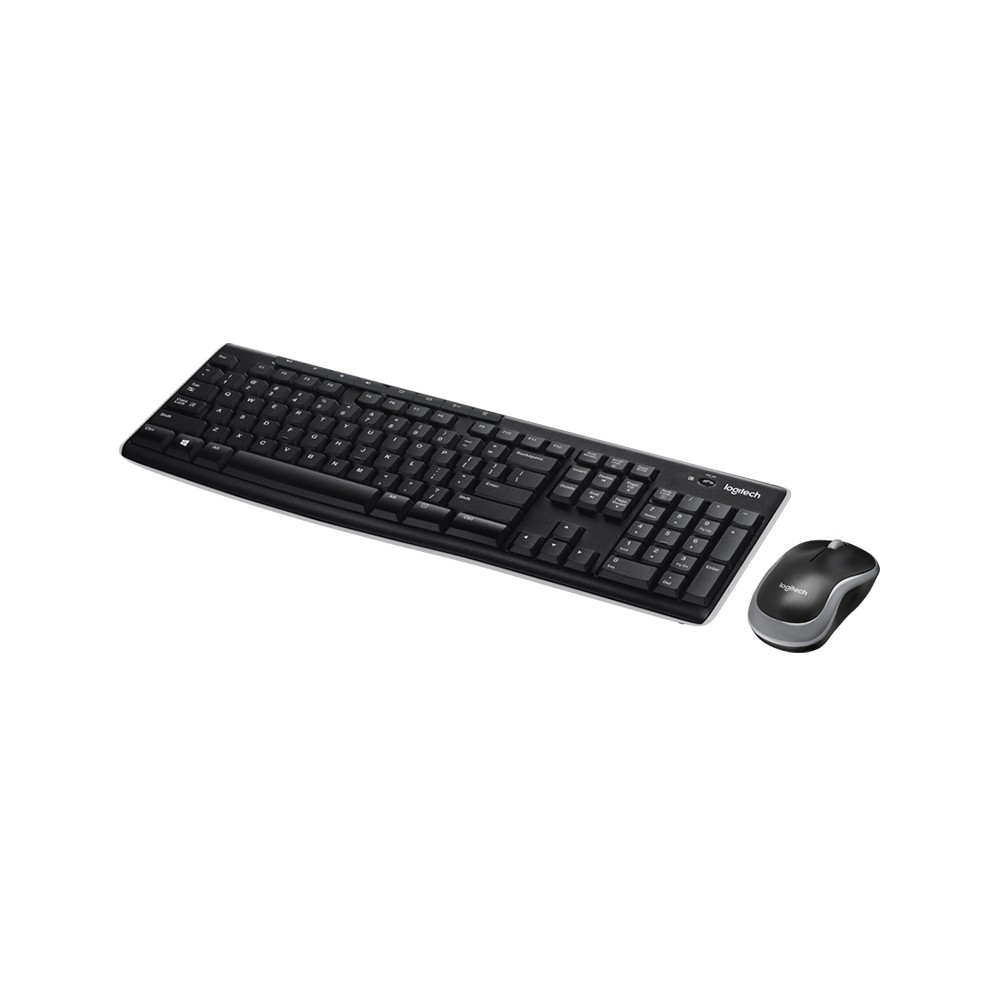 เมาส์และคีย์บอร์ด Logitech Wireless Mouse + Keyboard MK270r (TH/EN)