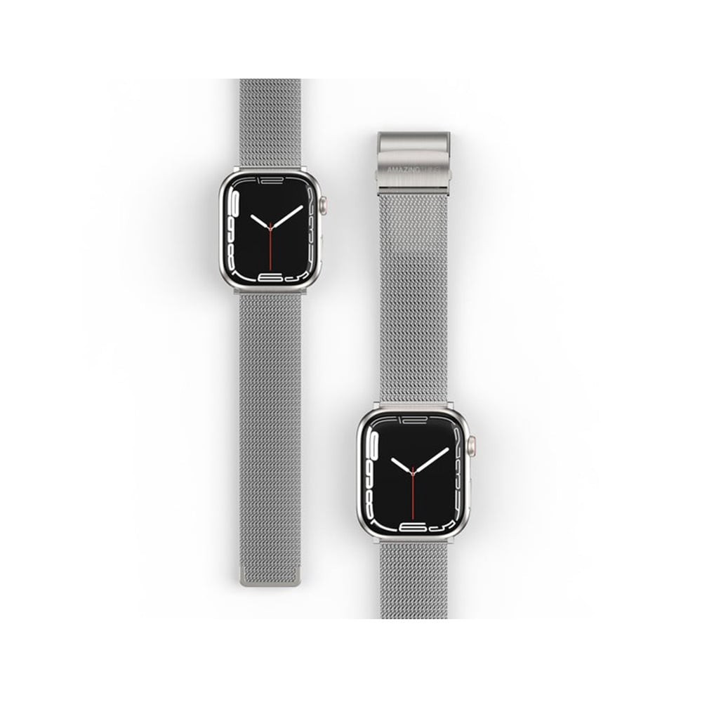 สาย AMAZINGthing Titan Metal Apple Watch 38/40/41MM Sliver