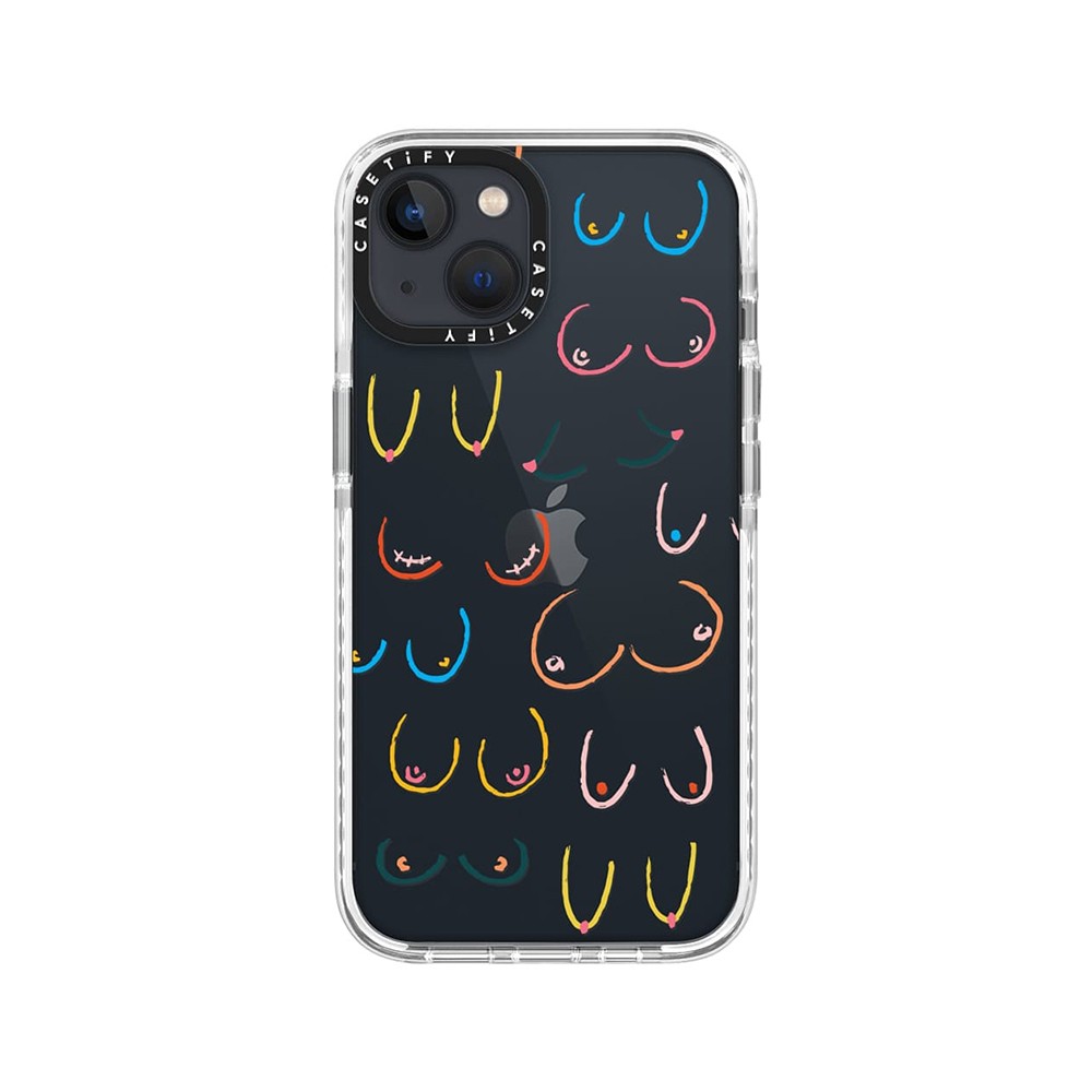 CASETiFY เคส iPhone 13 Impact Black Lamb Colorful Boobs