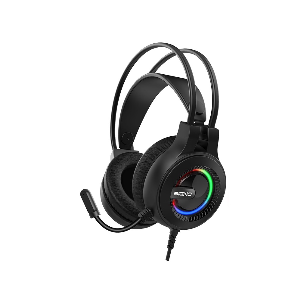 หูฟังเกมมิ่ง Signo gaming Headset Bazzle HP-833 7.1 Black