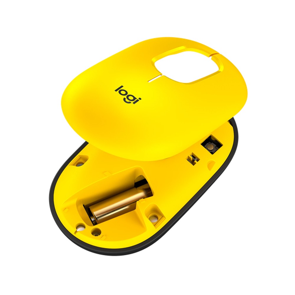 เมาส์ไร้สาย Logitech POP Wireless Mouse with Emoji Blast Yellow