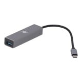 Blue Box Port Hub Type-C to USB-A 3.0  4 Ports - Silver Gray