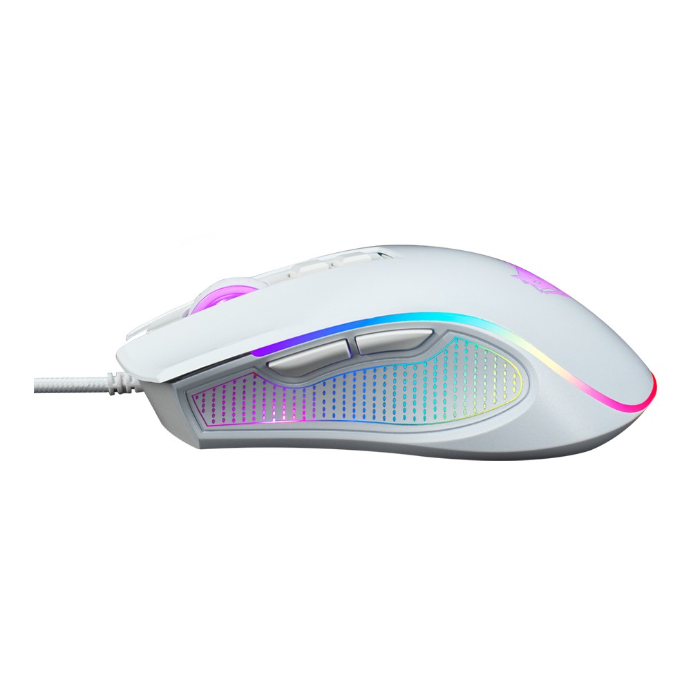 เมาส์เกมมิ่ง Nubwo Gaming Mouse Cerberus NM-92M White