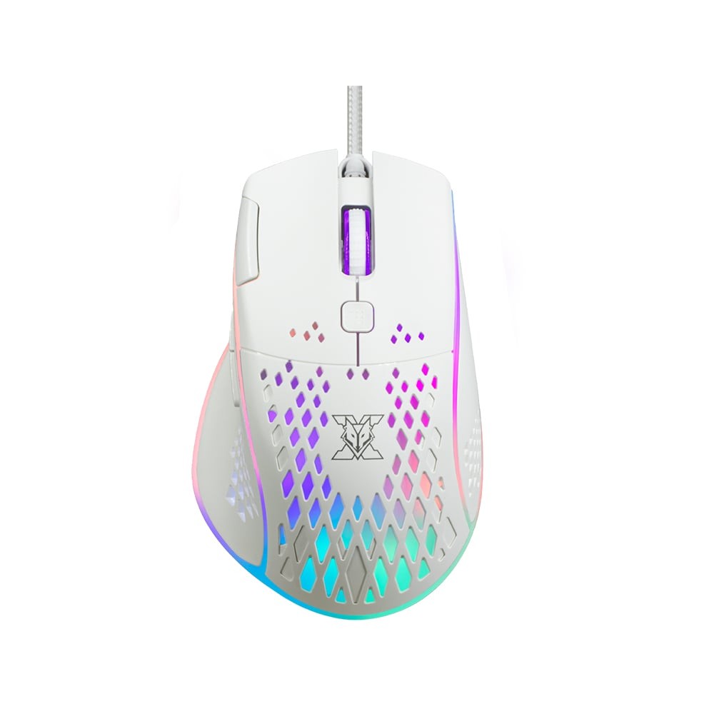 เมาส์เกมมิ่ง Nubwo Gaming Mouse Solaka X42 White