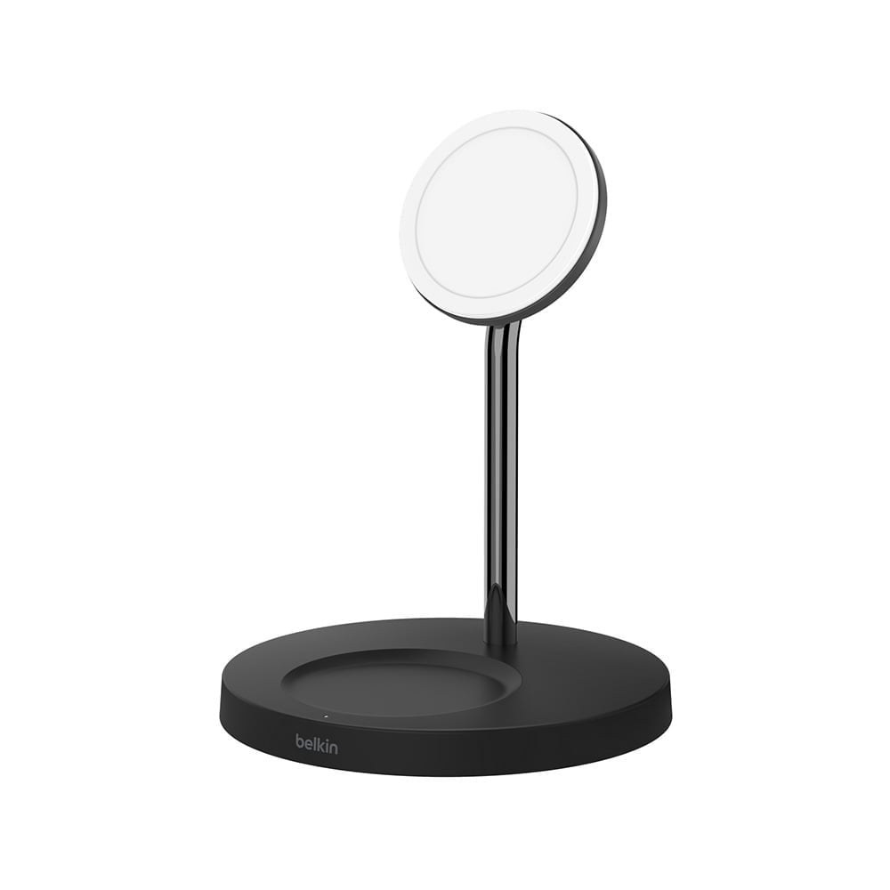 ที่ชาร์จไร้สาย Belkin 2-in-1 Wireless Charger MagSafe Stand 15W Black (WIZ010dqBK)