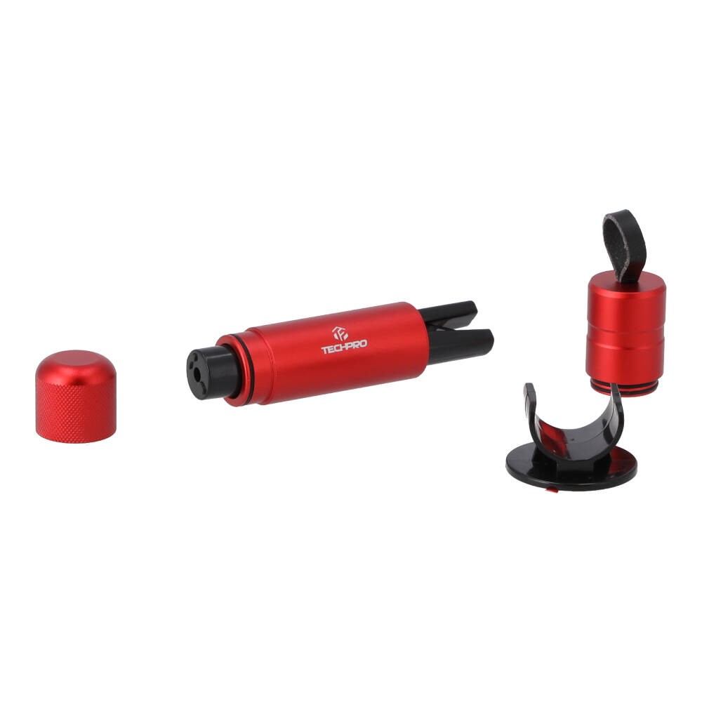 ค้อนทุบกระจก TECHPRO Vehicle-mounted Multifunctional Safety Hammer - Red