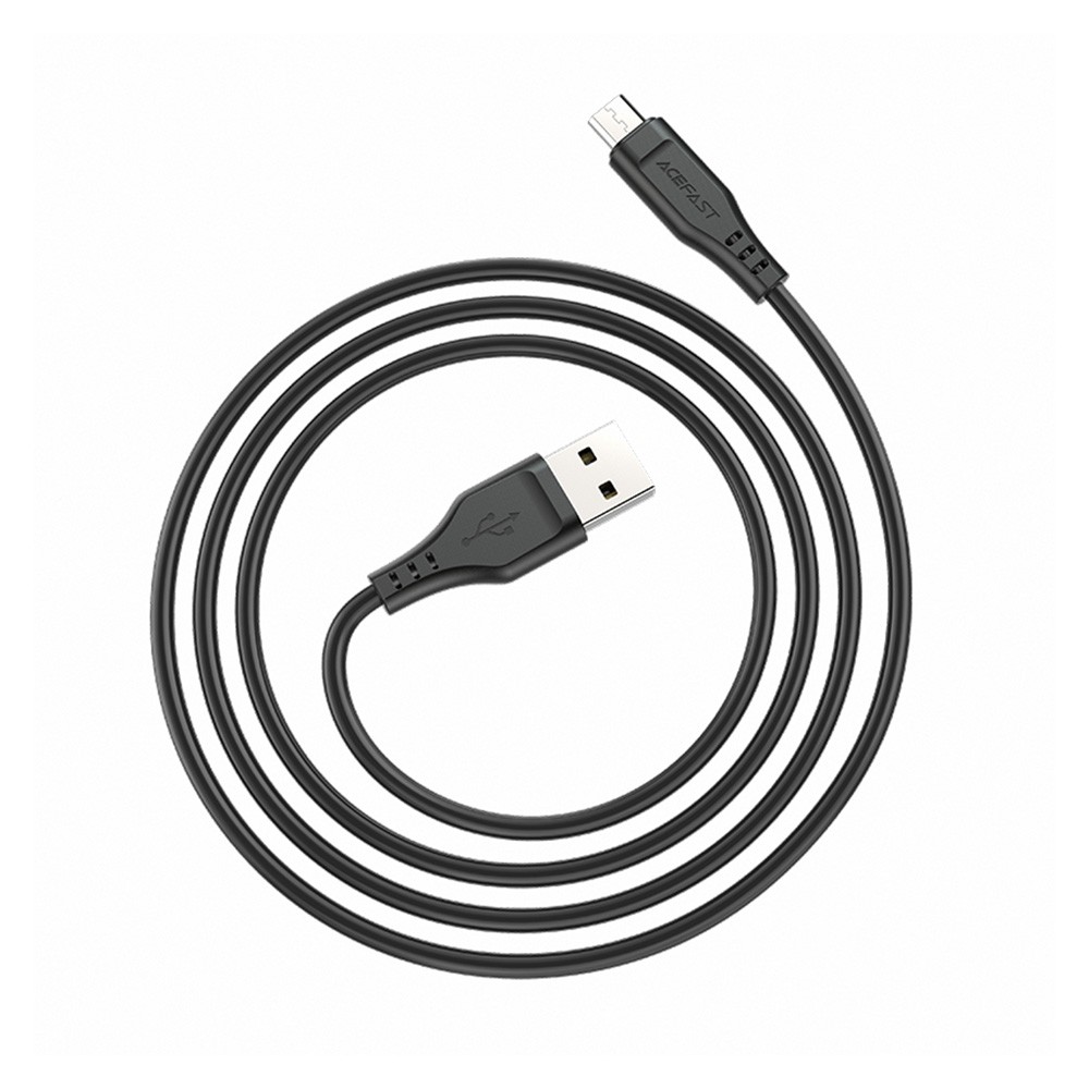 สายชาร์จ ACEFAST Micro USB Cable TPE Data 1.2M. Black