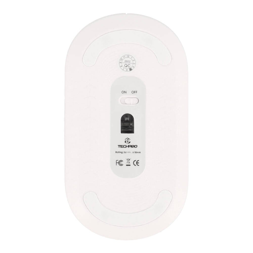 เมาส์และคีย์บอร์ด TECHPRO Wireless Dot Keyboard + Mouse Set (TH/EN) - White