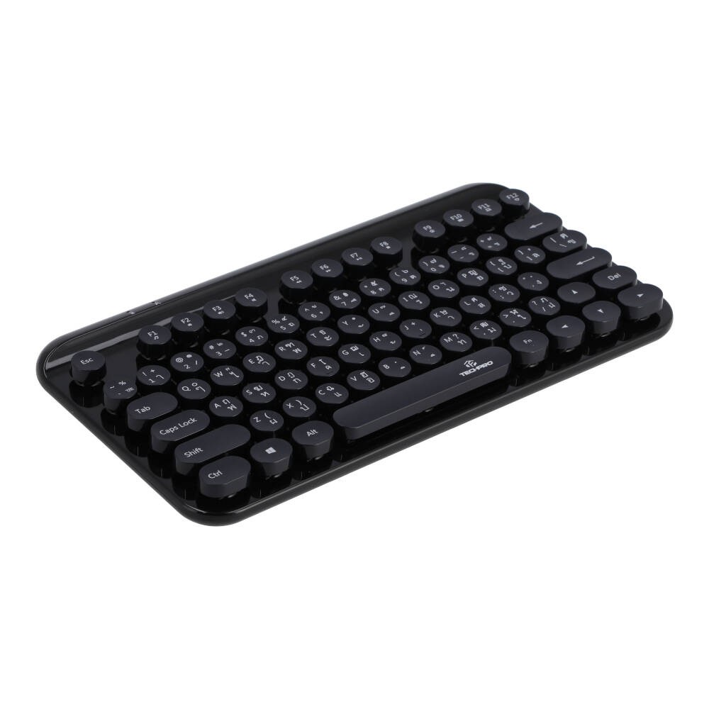 คีย์บอร์ดไร้สาย TECHPRO Wireless Dot Keyboard (TH/EN) - Black