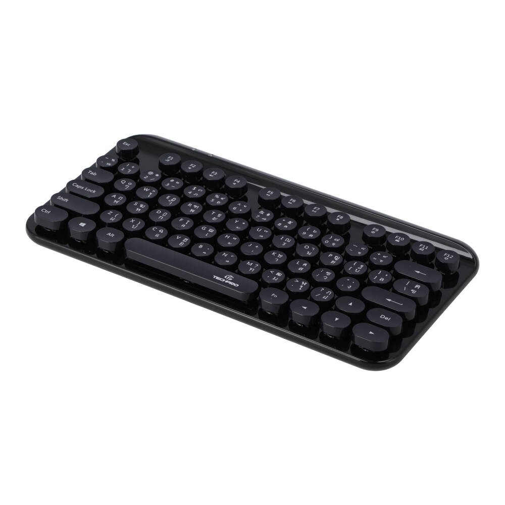 คีย์บอร์ดไร้สาย TECHPRO Wireless Dot Keyboard (TH/EN) - Black