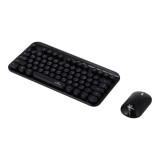 เมาส์และคีย์บอร์ด TECHPRO Wireless Dot Keyboard + Mouse Set (TH/EN) - Black