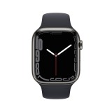 Apple Watch Series 7 GPS + Cellular 45mm Graphite Stainless Steel with Midnight Sport Band