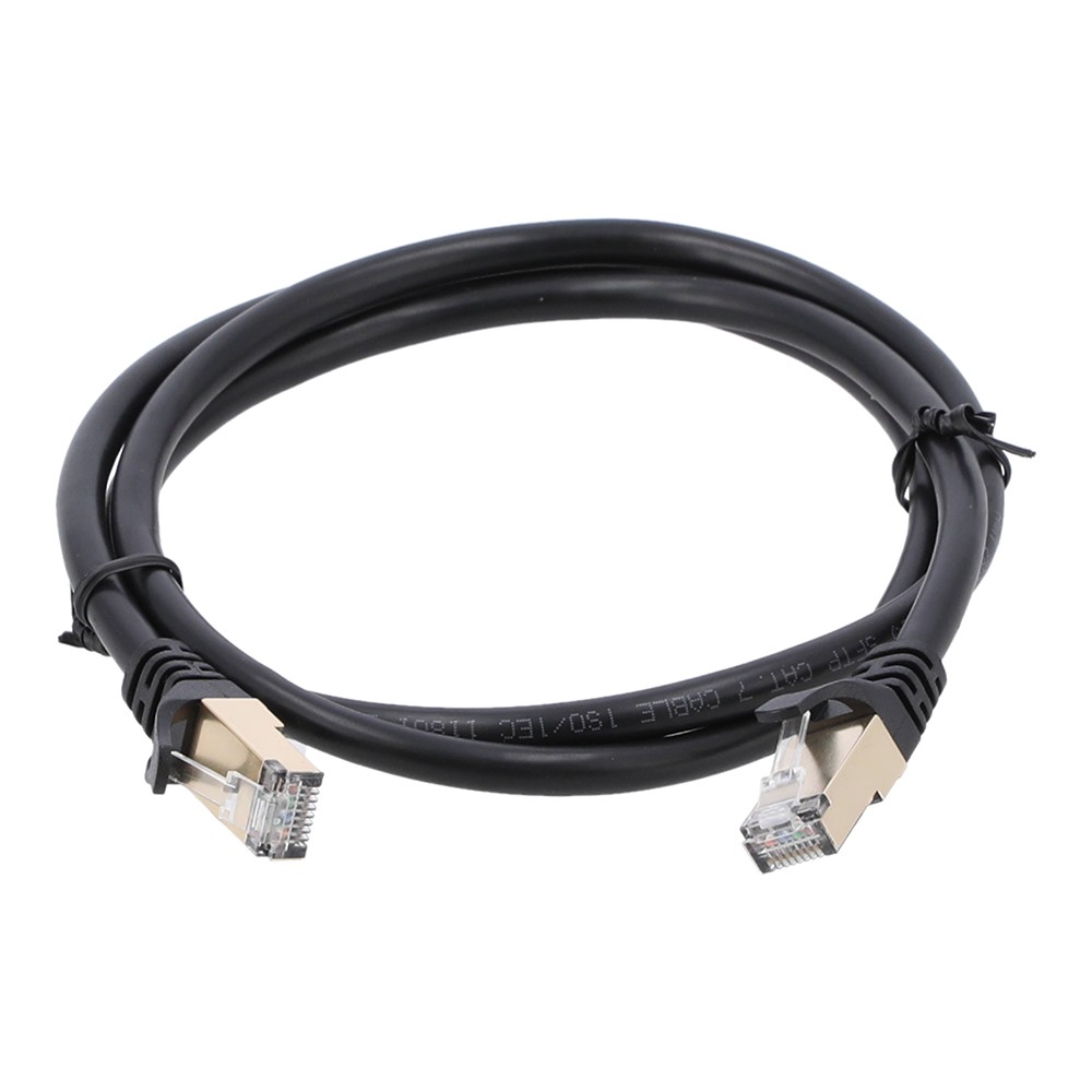 สายแลน TECHPRO LAN Cable CAT7 28AWG Black 1M.