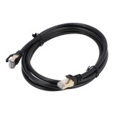 สายแลน TECHPRO LAN Cable CAT7 28AWG Black 2M.