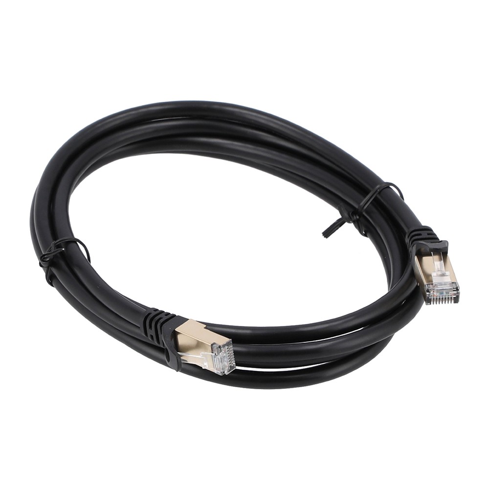 สายแลน TECHPRO LAN Cable CAT7 28AWG Black 2M.