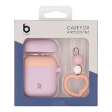 Blue Box เคส AirPods Dual Color Purple/Blush Pink