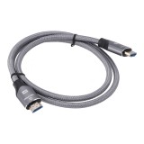 TECHPRO สาย HDMI to HDMI Cable (V.2.1) 8K 1M. Silver Grey