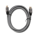 TECHPRO สาย HDMI to HDMI Cable (V.2.1) 8K 3M. Silver Grey