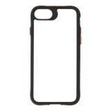 เคส TECHPRO iPhone SE 3 (2022)/8/7 (4.7 inch) Black Matted Frame with Red Button