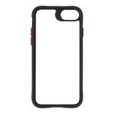 เคส TECHPRO iPhone SE 3 (2022)/8/7 (4.7 inch) Black Matted Frame with Red Button