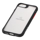เคส TECHPRO iPhone SE 3 (2022)/8/7 (4.7 inch) Black Matted Frame with Red Button