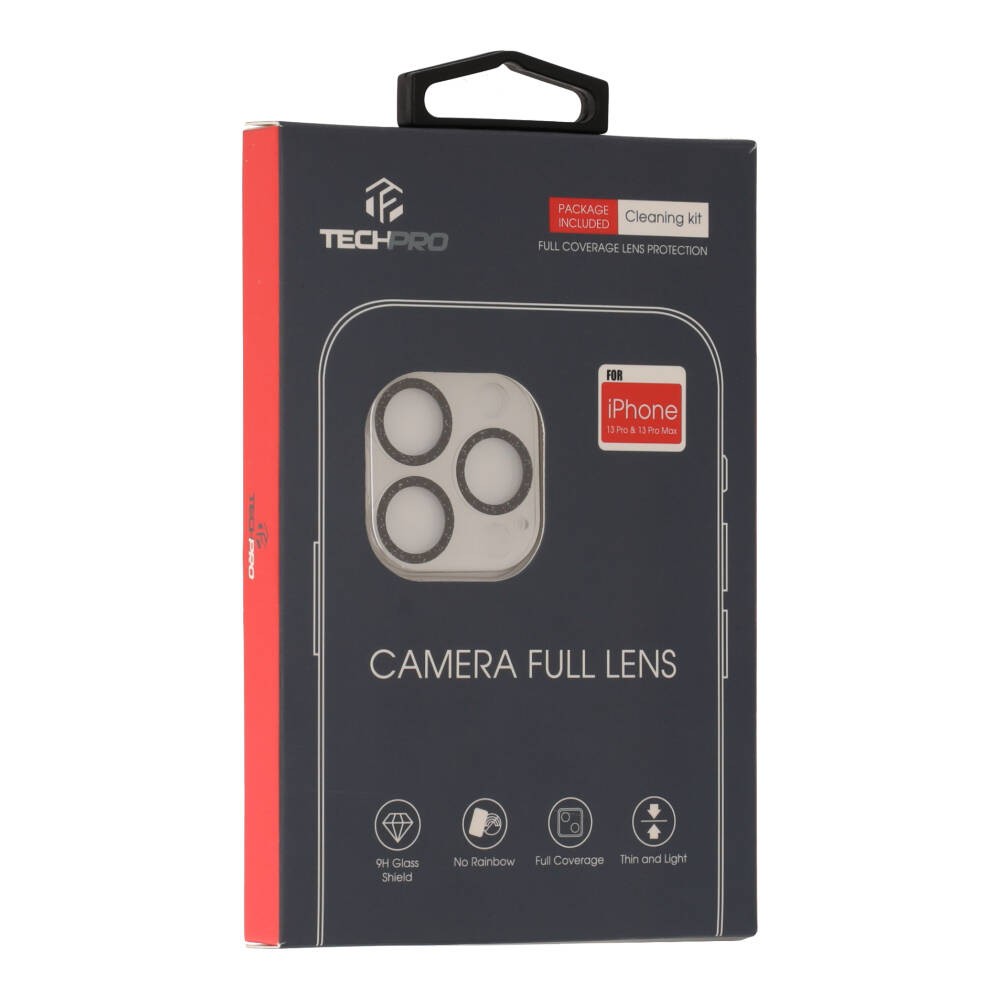 TECHPRO ฟิล์ม Camera Full Lens iPhone 13 Pro/13 Pro Max Black