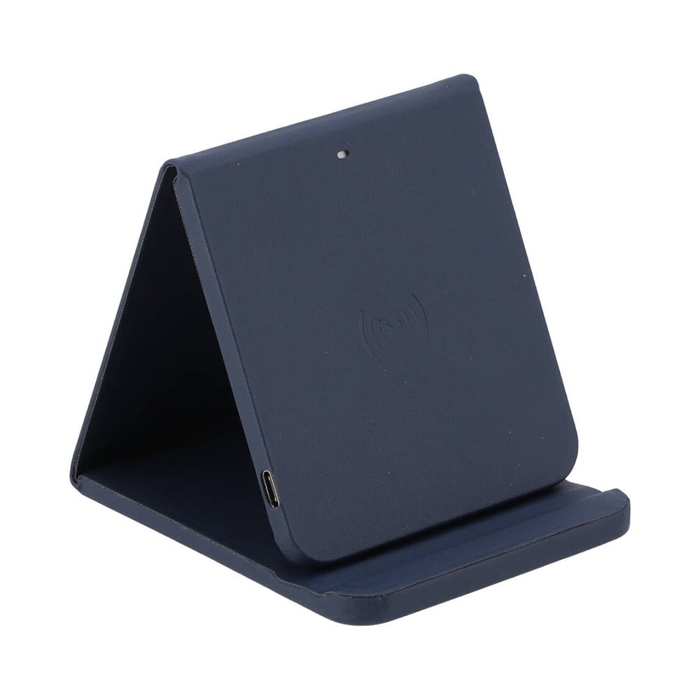 แท่นชาร์จไร้สาย Blue Box Foldable Stand PU 10W Navy