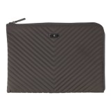 ซองใส่โน๊ตบุ๊ค TECHPRO Sleeve MacBook/Laptop 13-14 inch Quilted Nylon Grey