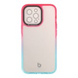 Blue Box เคส iPhone 13 Pro Blue/Pink Shading with black camera frame