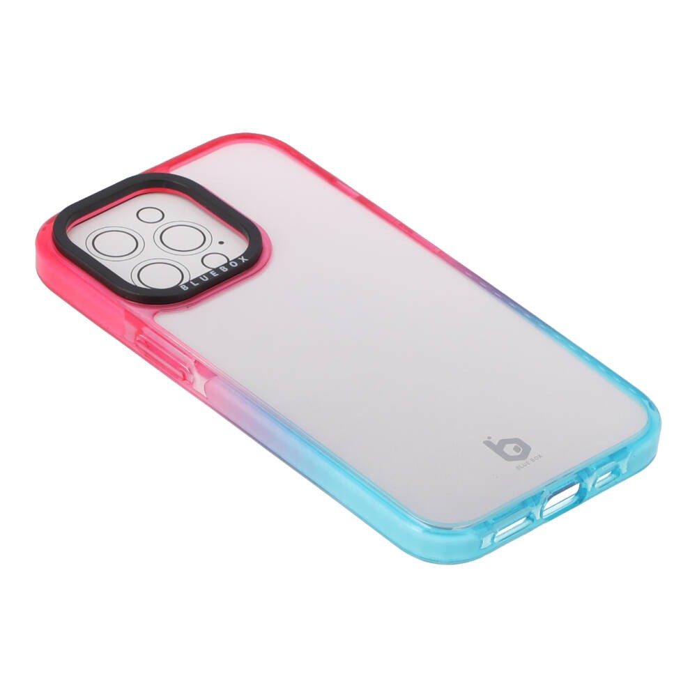 Blue Box เคส iPhone 13 Pro Blue/Pink Shading with black camera frame